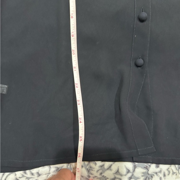 Louis Feraud stunning Black Sheer Ruffled Blouse size 6 - Picture 11 of 13